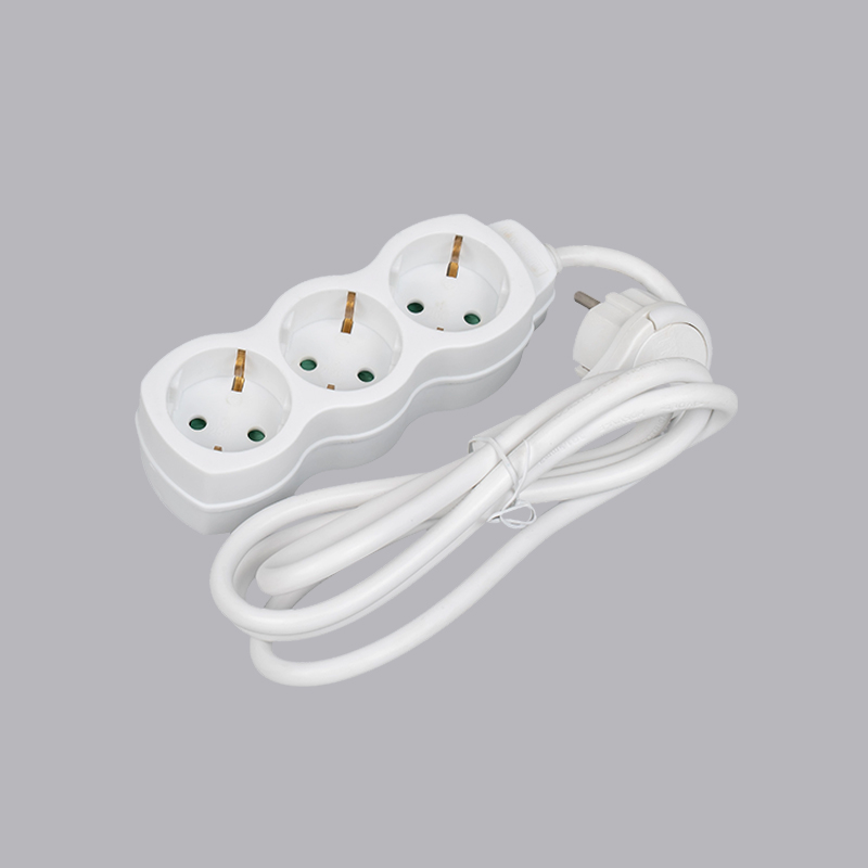 LOG-03L Filtro de energia de 3 vias tipo alemão em forma de cabaça com anel de tração Multi-Socket