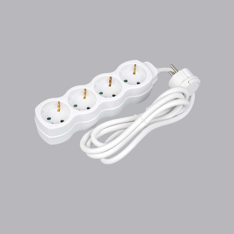 LOG-04L Filtro de energia de 4 vias tipo alemão em formato de cabaça com anel de tração Multi-Soquete