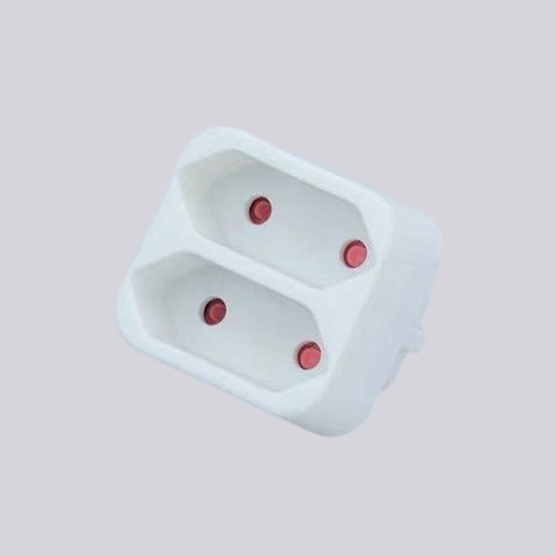 Adaptador de dois plugues planos tipo alemão G01/2